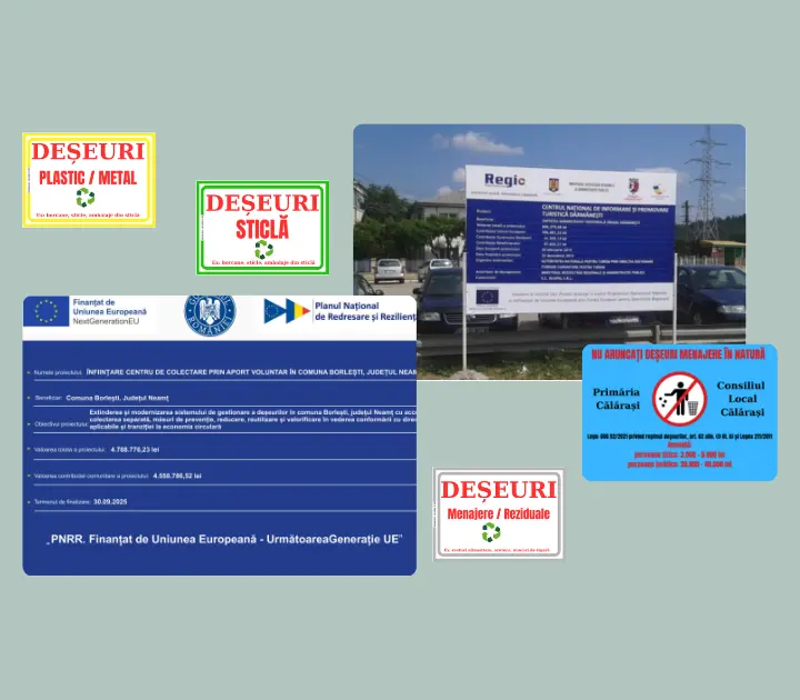 Panou PNRR de mari dimensiuni