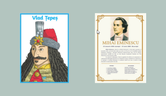 Tablouri și planșe decorative cu scriitori / personalități