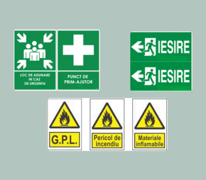 Indicatoare de siguranță la muncă