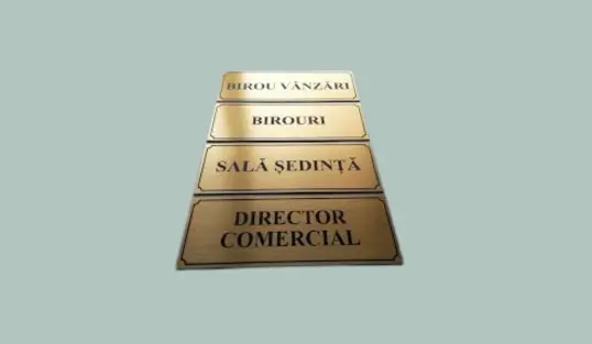 Plăcuțe pentru birouri și uși