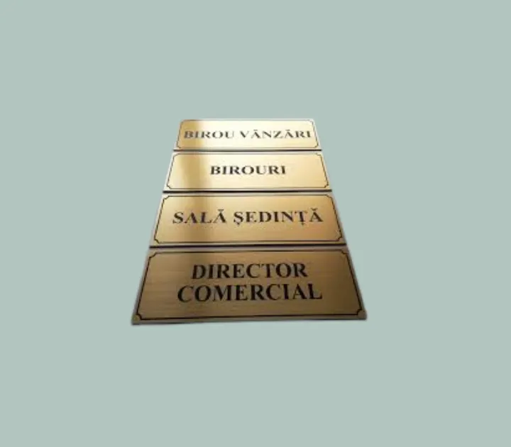Plăcuțe pentru birouri și uși