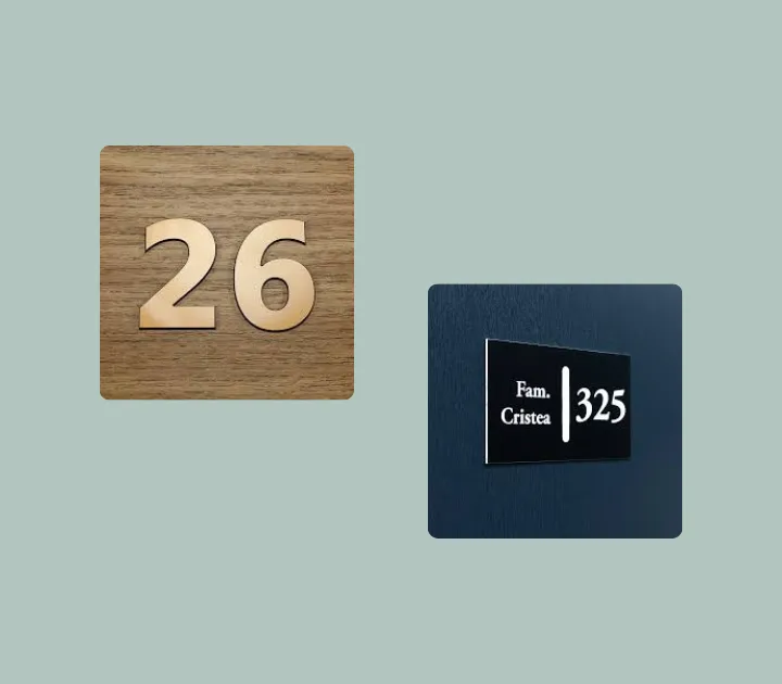 Numere pentru apartamente și birouri